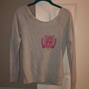 Off the shoulder sweater